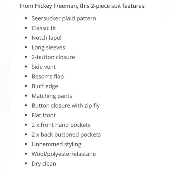 Hickey Freeman Classic two piece suit, 100% Wool like new, pants no pleats 36/30 - Picture 3 of 14